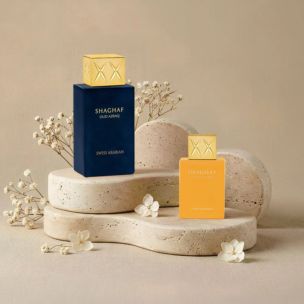 SHAGHAF OUD AZRAQ 75 ML + SHAGHAF VANILLA TOFFEE 25 ML