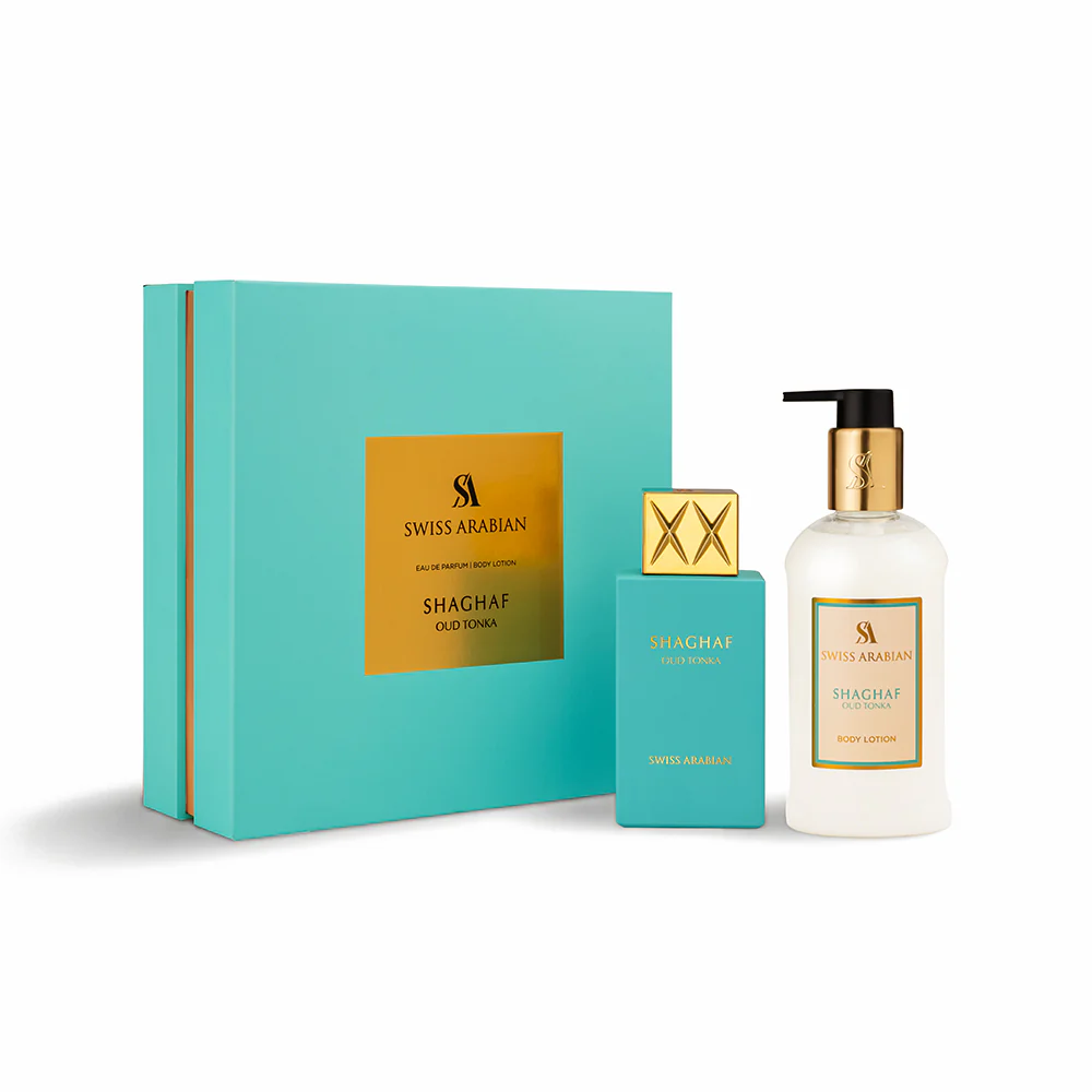 SHAGHAF OUD TONKA EDP + BODY LOTION GIFT SET - Image 5