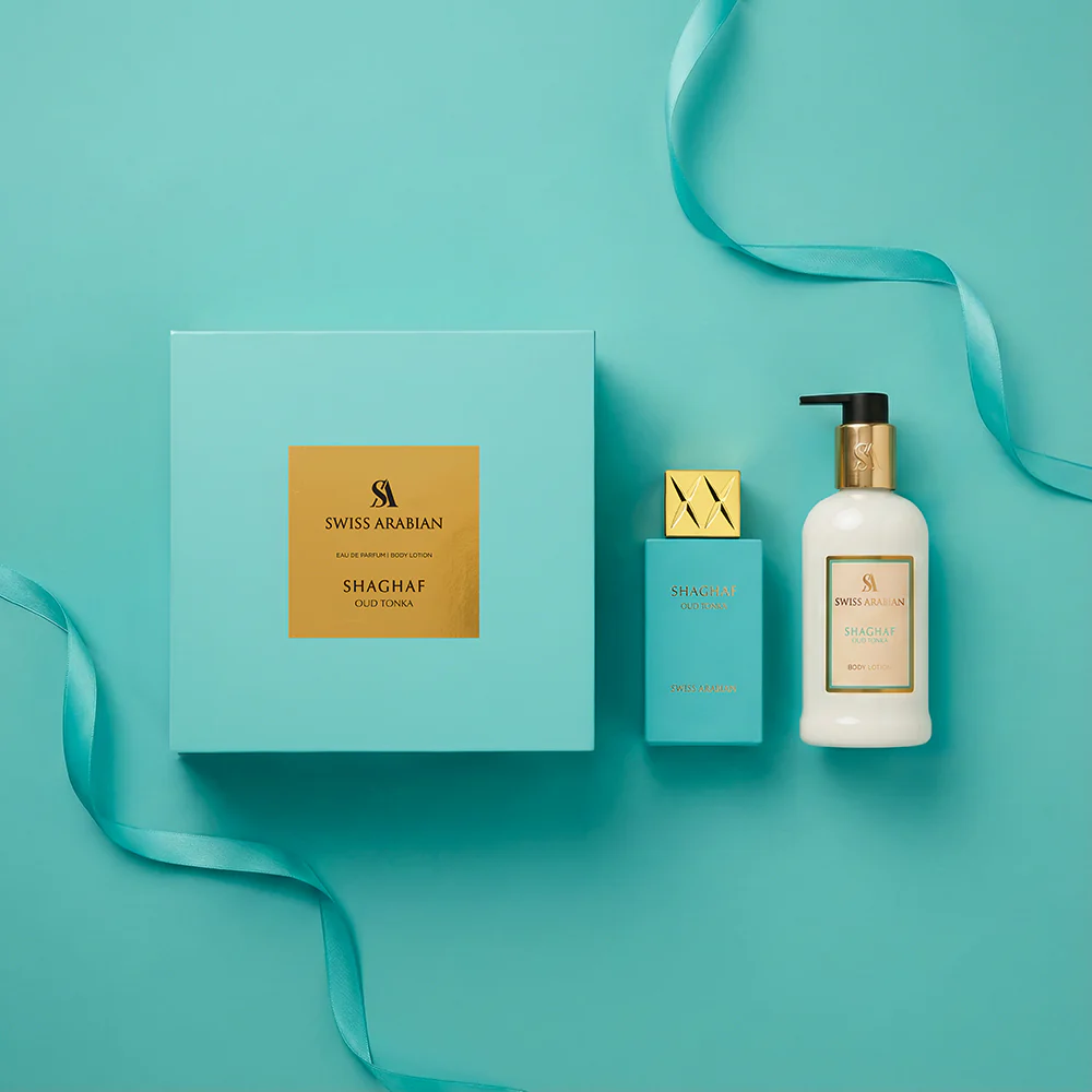 SHAGHAF OUD TONKA EDP + BODY LOTION GIFT SET - Image 6